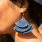 Handcrafted Upcycled Jeans Earrings Jyestha - Dwij