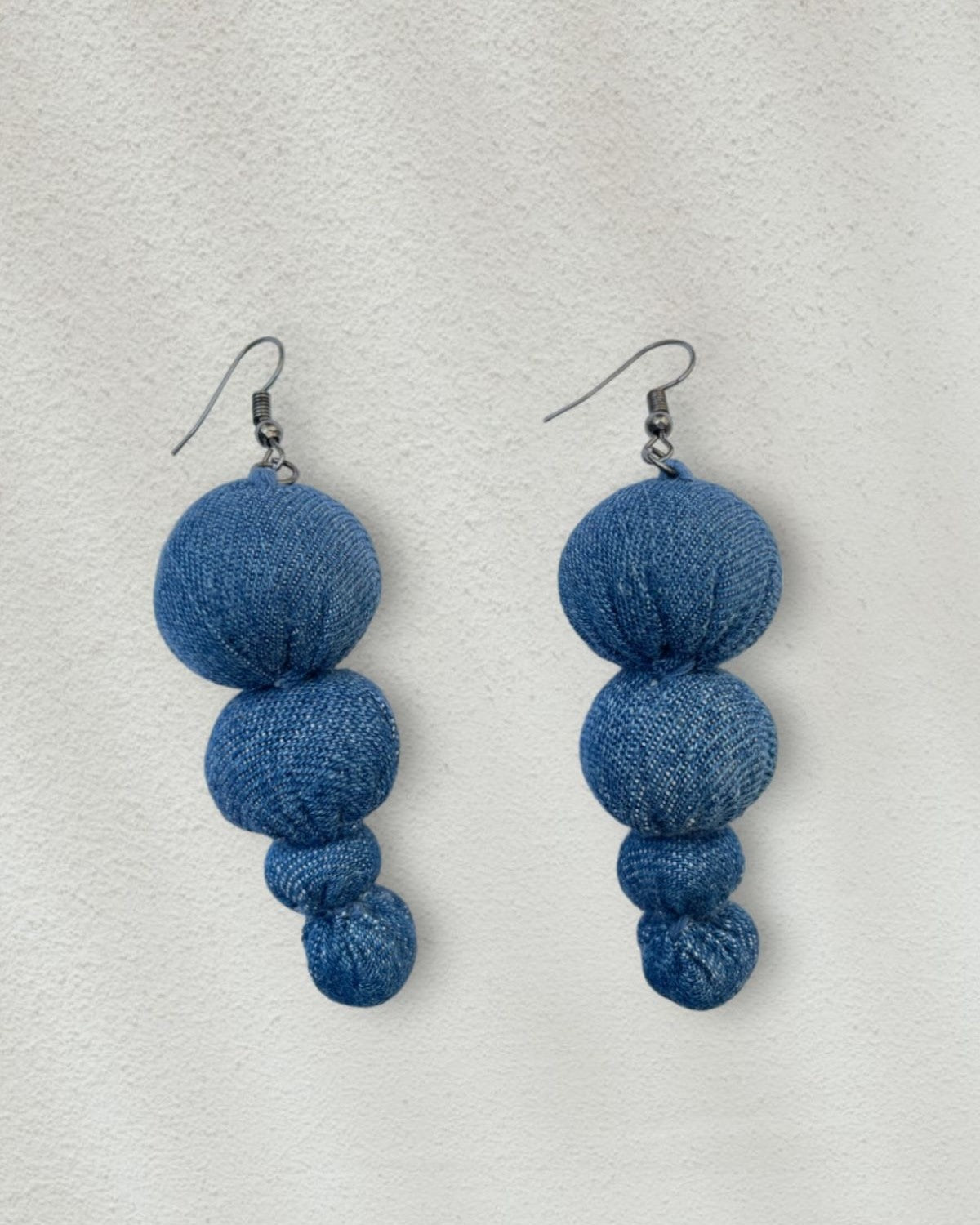 Handcrafted Upcycled Jeans Earrings Vishaka - Dwij