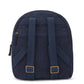 Kantha Hand Embroidered Denim Mini Travel Backpack with pouch - Dwij - 