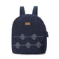 Kantha Hand Embroidered Denim Mini Travel Backpack with pouch - Dwij -