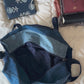 Upcycled Denim Jeans Duffle Travel Gym Crossbody bag