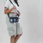 Upcycled Handcrafted Offbeat Striped 2-in-1 Wallet Sling Bag