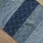 Hand embroidered Upcycled Jeans Runner (Single)- Criss cross