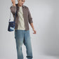 Upcycled Diagonal Striped Denim Breakfree Sling