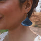 Handcrafted Upcycled Jeans Earrings Ashwini