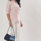 Upcycled Handcrafted Denim Jeans Colour-blocked Baguette