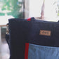 Upcycled Handcrafted Denim Jeans Blue Women's Office Tote Bag