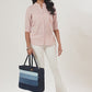 Upcycled Handcrafted Denim Jeans Ocean Laptop Tote