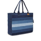 Repurposed Denim Jeans Shaded Laptop Tote - Dwij - 