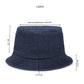 Repurposed Eco friendly Denim Jeans Plain Bucket Woman Hat - Dwij - 
