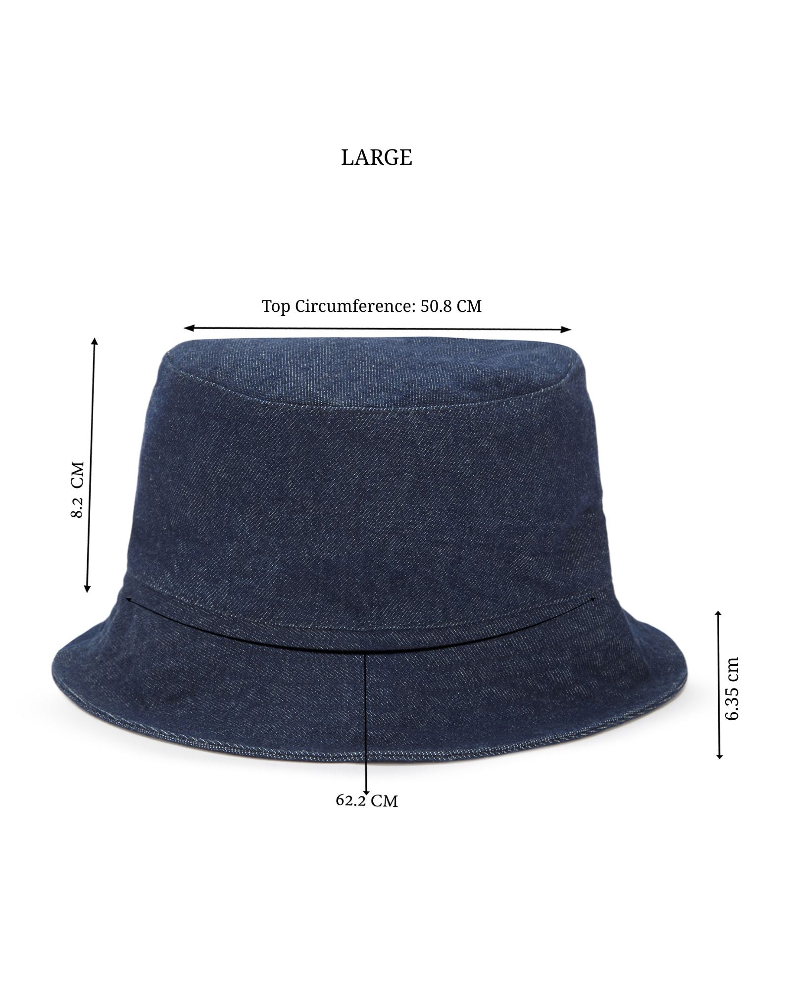 Repurposed Eco friendly Denim Jeans Plain Bucket Woman Hat - Dwij - 