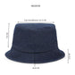 Repurposed Eco friendly Denim Jeans Plain Bucket Woman Hat - Dwij - 