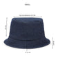 Repurposed Eco friendly Denim Jeans Plain Bucket Woman Hat - Dwij - 