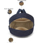 Repurposed Handcraft Denim Patched Mini Travel Backpack with pouch - Dwij - 
