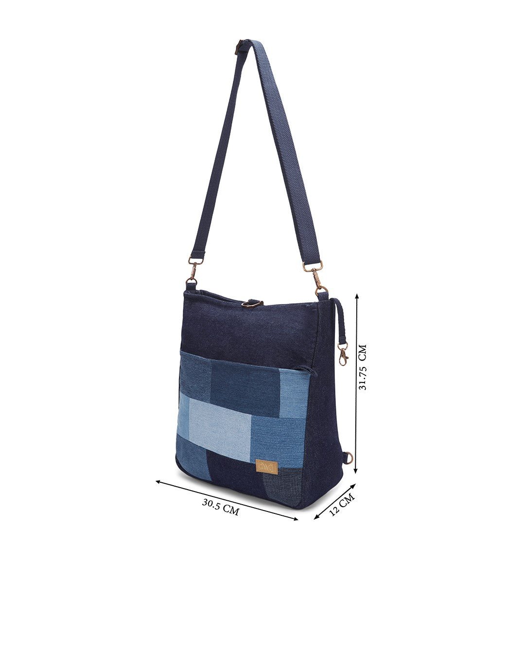 Upcycled Bricked Convertible Tote - Dwij - 