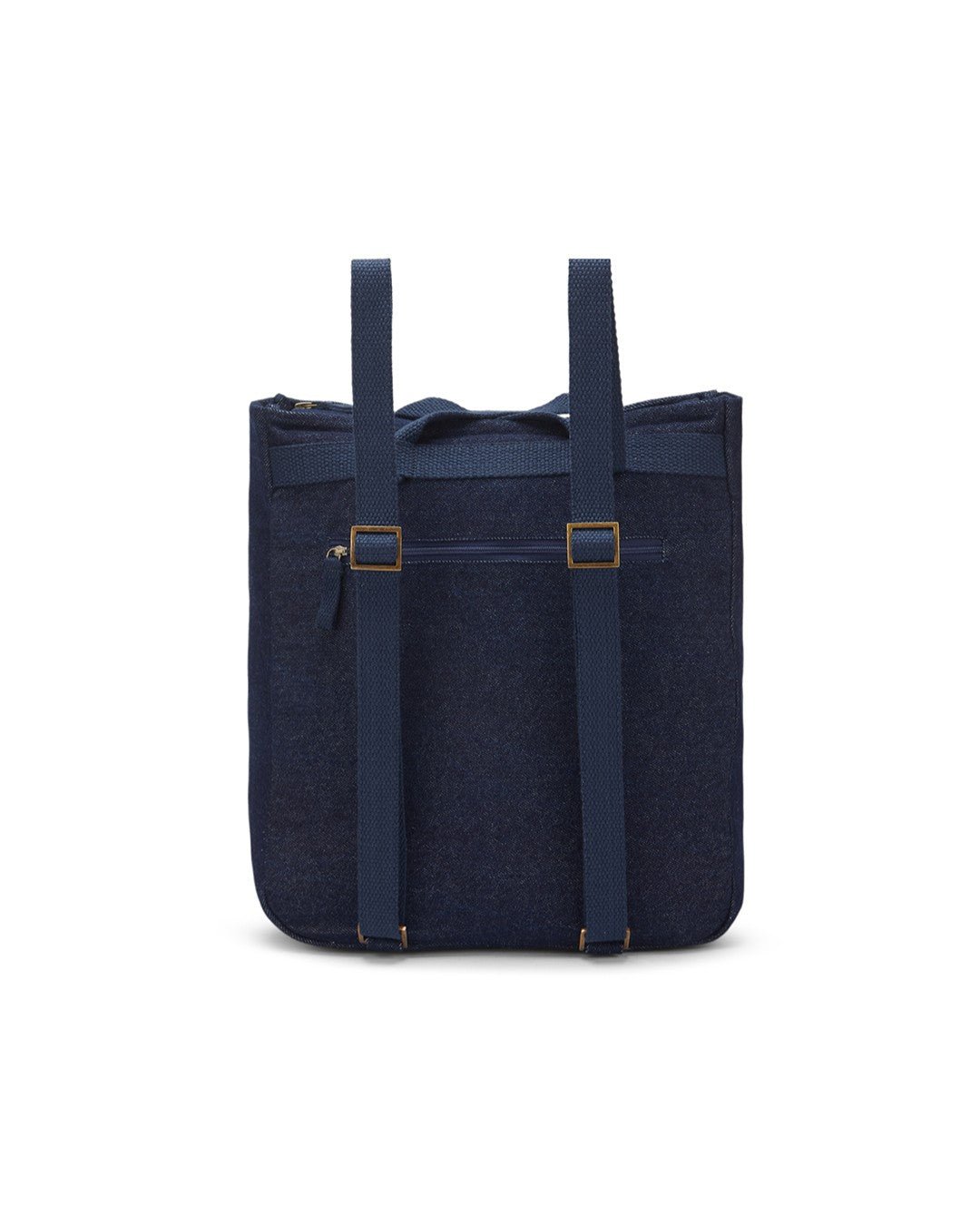 Upcycled Carryall Unisex Denim Convertible Tote Backpack - Dwij - 