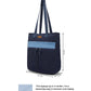 Upcycled Carryall Unisex Denim Convertible Tote Backpack - Dwij - 
