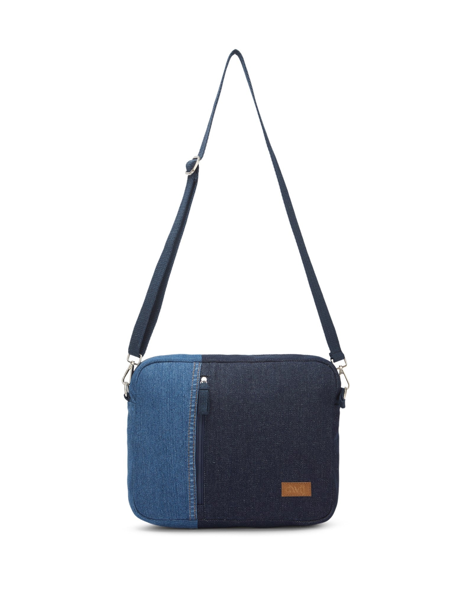 Upcycled Crossbody Unisex iPad sling Bag - Dwij - 