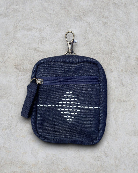 Upcycled Kantha Hand Embroidered Coin Pouch