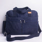 Upcycled Denim Compact Laptop Messenger Bag - Dwij