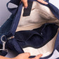 Upcycled Denim Compact Laptop Messenger Bag - Dwij