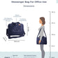Upcycled Denim Compact Laptop Messenger Bag - Dwij - 