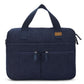 Upcycled Unisex Denim Compact Laptop Messenger Bag