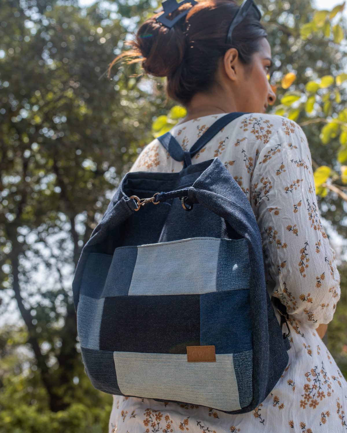 Upcycled Bricked Convertible Tote