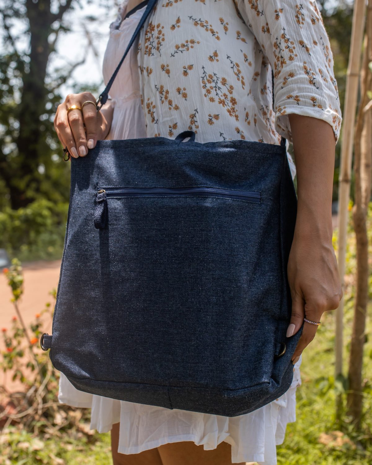 Upcycled Bricked Convertible Tote