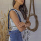 Upcycled Denim Jeans Brisk Crossbody Sling Bag - Dwij