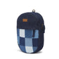 Upcycled Denim Jeans Patched Oval Fanny pack (two way bag) - Dwij - 