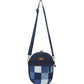 Upcycled Denim Jeans Patched Oval Fanny pack (two way bag) - Dwij - 
