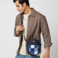 Upcycled Denim Jeans Patched Oval Fanny pack (two way bag) - Dwij - 