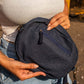 Upcycled Denim Jeans Patched Oval Fanny pack (two way bag) - Dwij