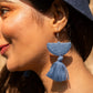 Handcrafted Upcycled Jeans Earrings Ardra