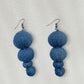 Handcrafted Upcycled Jeans Earrings Vishaka