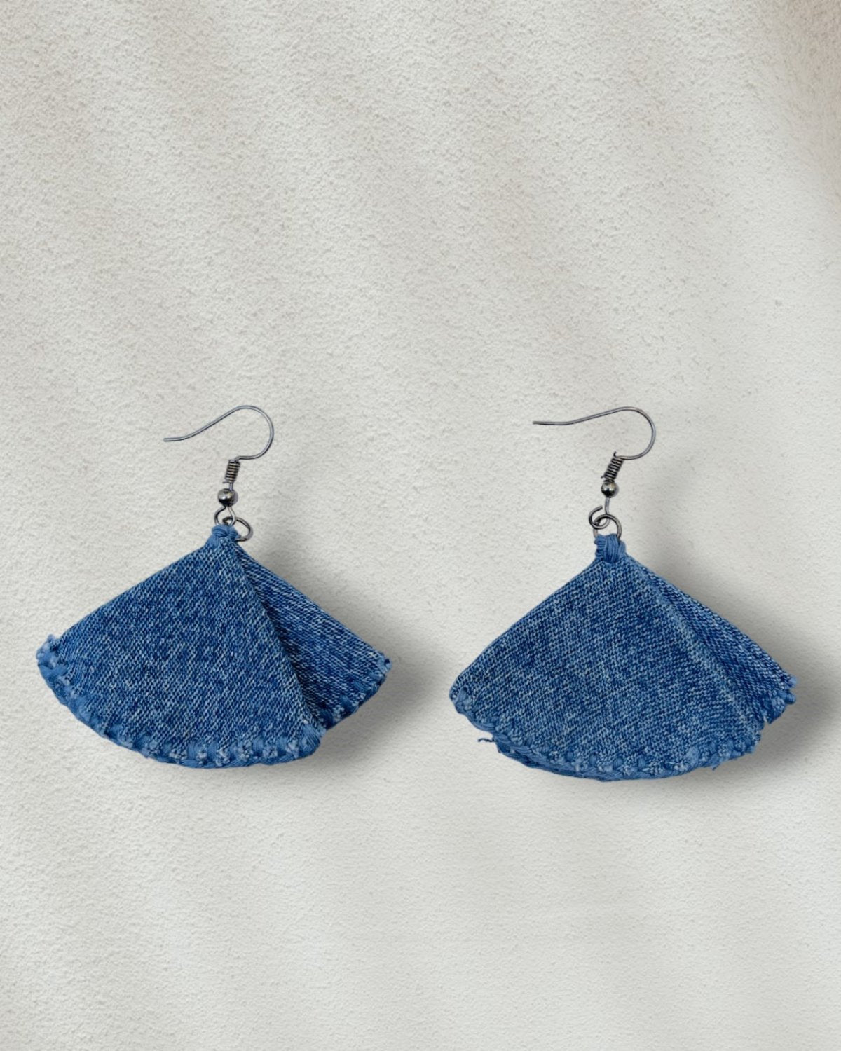 Handcrafted Upcycled Jeans Earrings Falguni