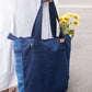 Upcycled Denim Large Tote Bag - Dwij