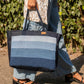 Upcycled Handcrafted Denim Jeans Ocean Laptop Tote