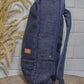 Upcycled Handcrafted Denim Jeans Blue Unisex Office Travel Backpack