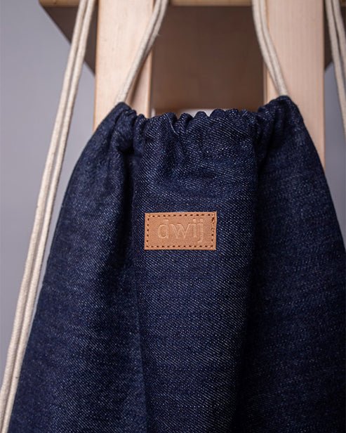 Upcycled Denim Rope Backpack Bag - Dwij