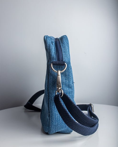 Upcycled Denim Unisex Breakfree Sling Bag - Dwij