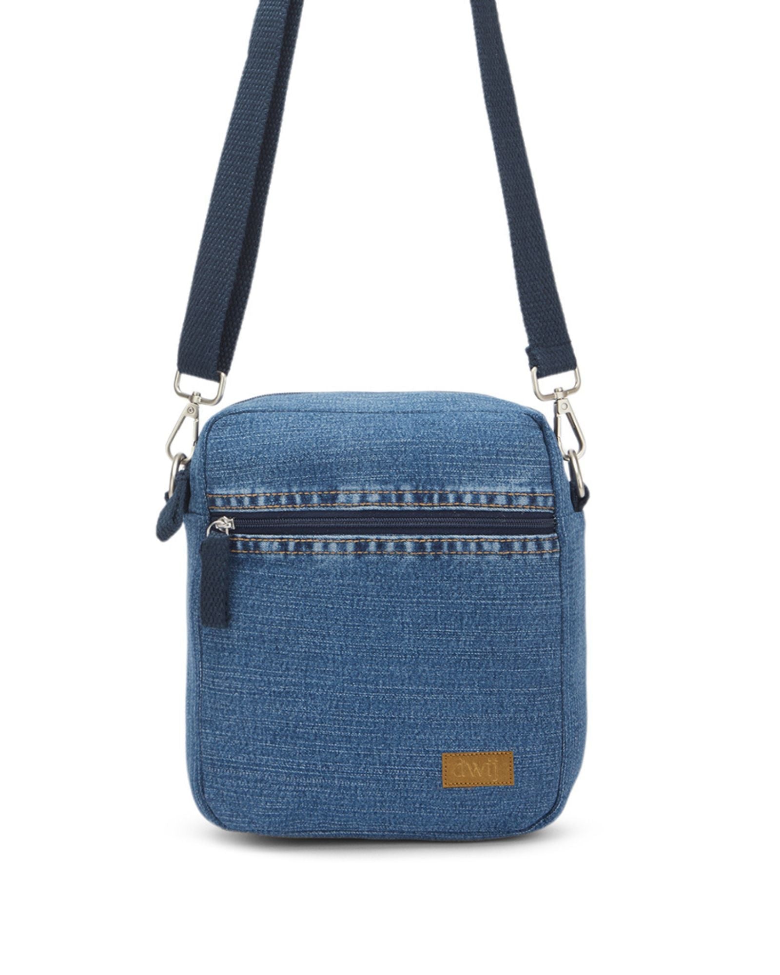 Upcycled Denim Unisex Breakfree Sling Bag - Dwij - 