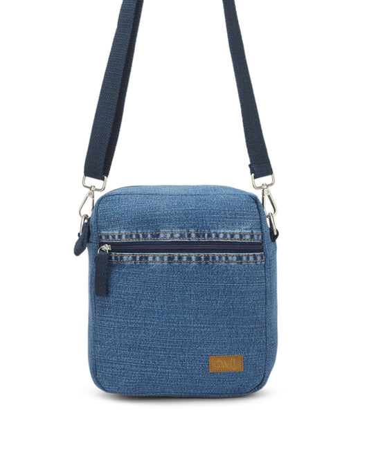 Upcycled Denim Unisex Breakfree Sling Bag - Dwij - 