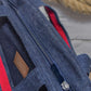 Upcycled Handcrafted Denim Jeans Blue Women's Office Tote Bag