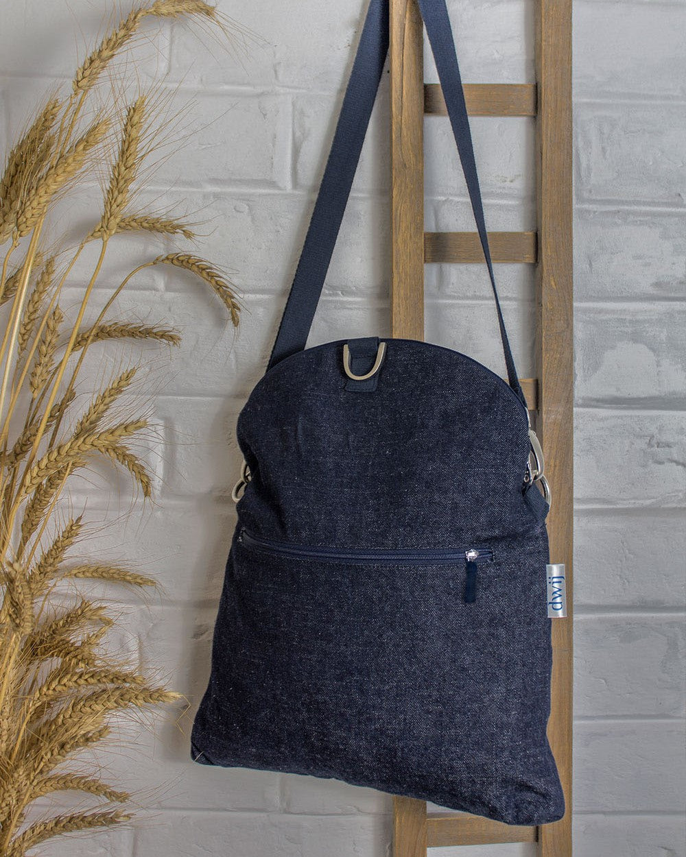 Upcycled Eco friendly Denim Jeans Blue Wonder Tote Bag