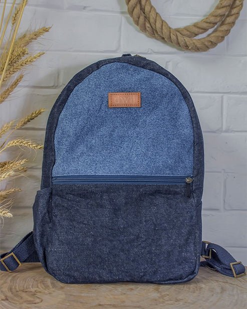 Upcycled Eco friendly Day Travel Backpack Bag - Dwij