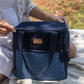 Upcycled Eco friendly Denim Jeans Lunch Bag (Large) - Dwij