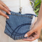 Upcycled Eco friendly Denim Jeans Pocket Holder - Dwij