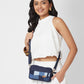 Upcycled Eco Friendly denim Patched Wallet cum Sling Bag - Dwij - 
